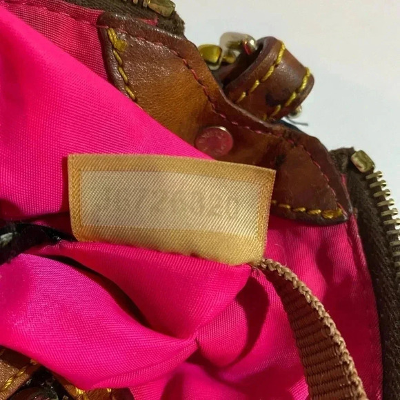 Dooney Bourke navy blue nylon satchel handbag - Picture 9 of 13